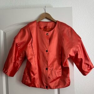 Reiss Coral Sailor Balloon Sleeve Jacket